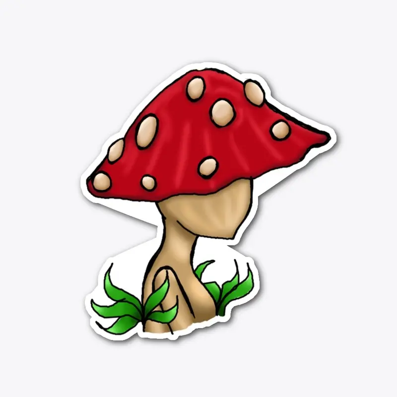 Inquisitive Mushroom [Clear Background]